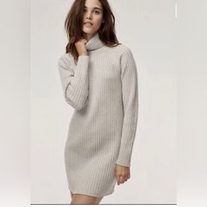 Aritzia Wilfred Free Gray Sweater Dress